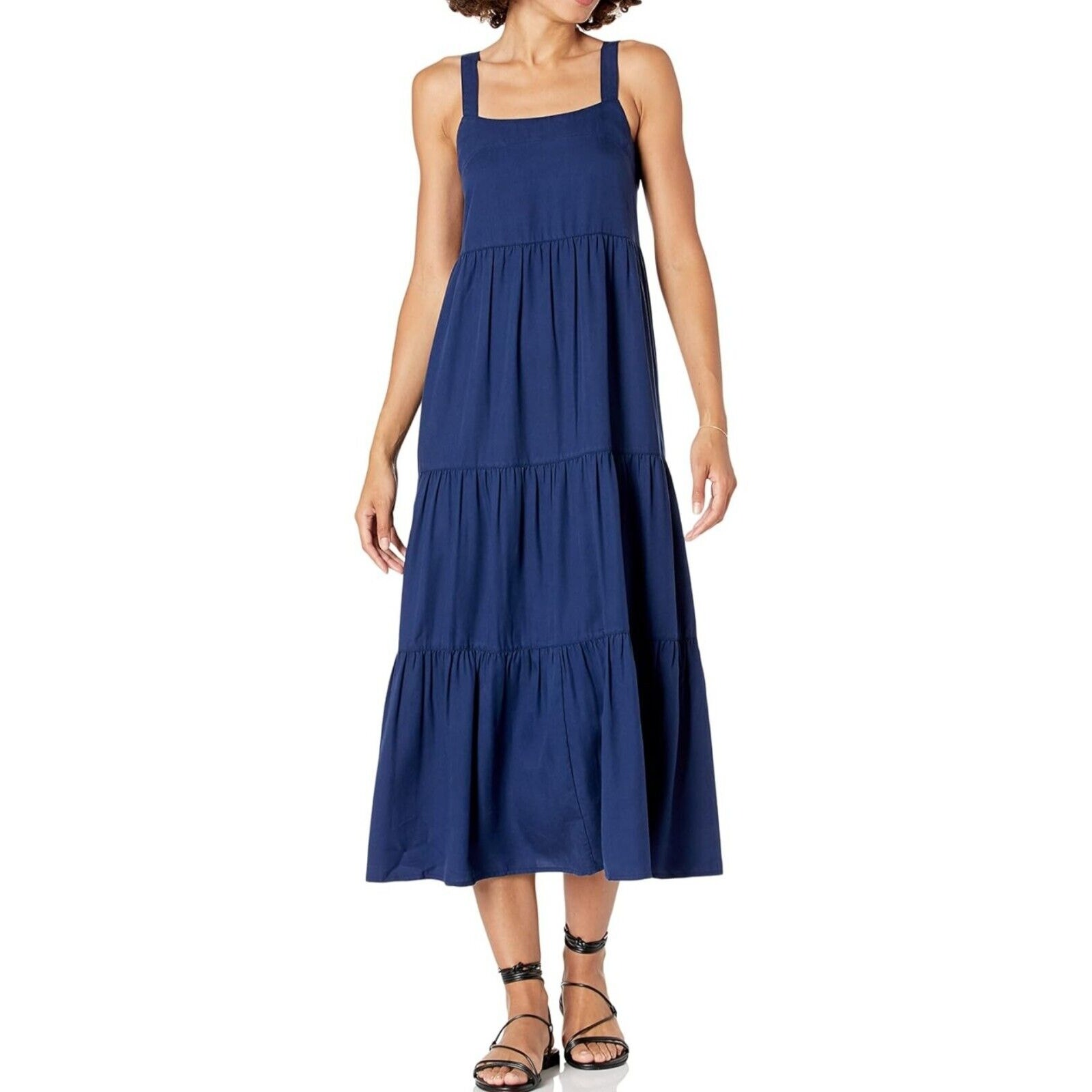 The Drop Women's Britt Tiered Maxi Tent Dress Xsmall